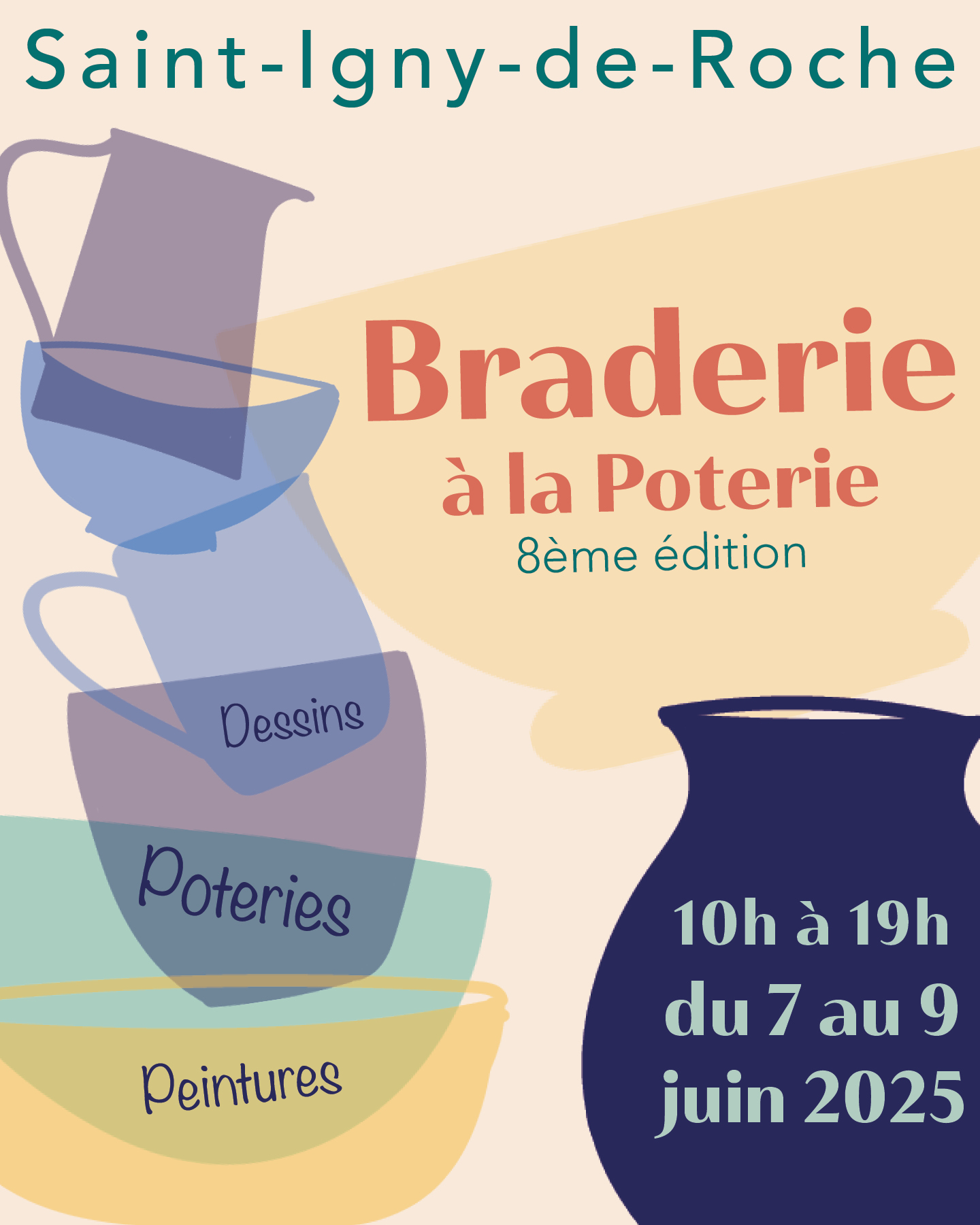 Braderie à la poterie de Saint-Igny-de-Roche